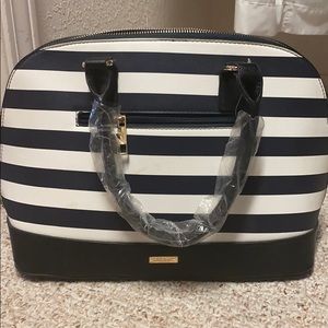Aldo Black and White stripped purse